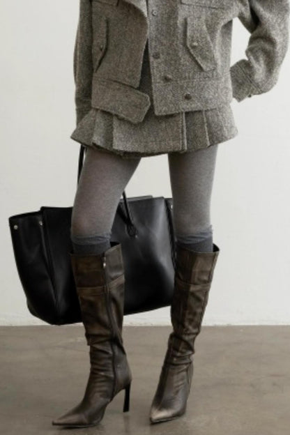 High-Tech Wool Herringbone Jacket Set-Up