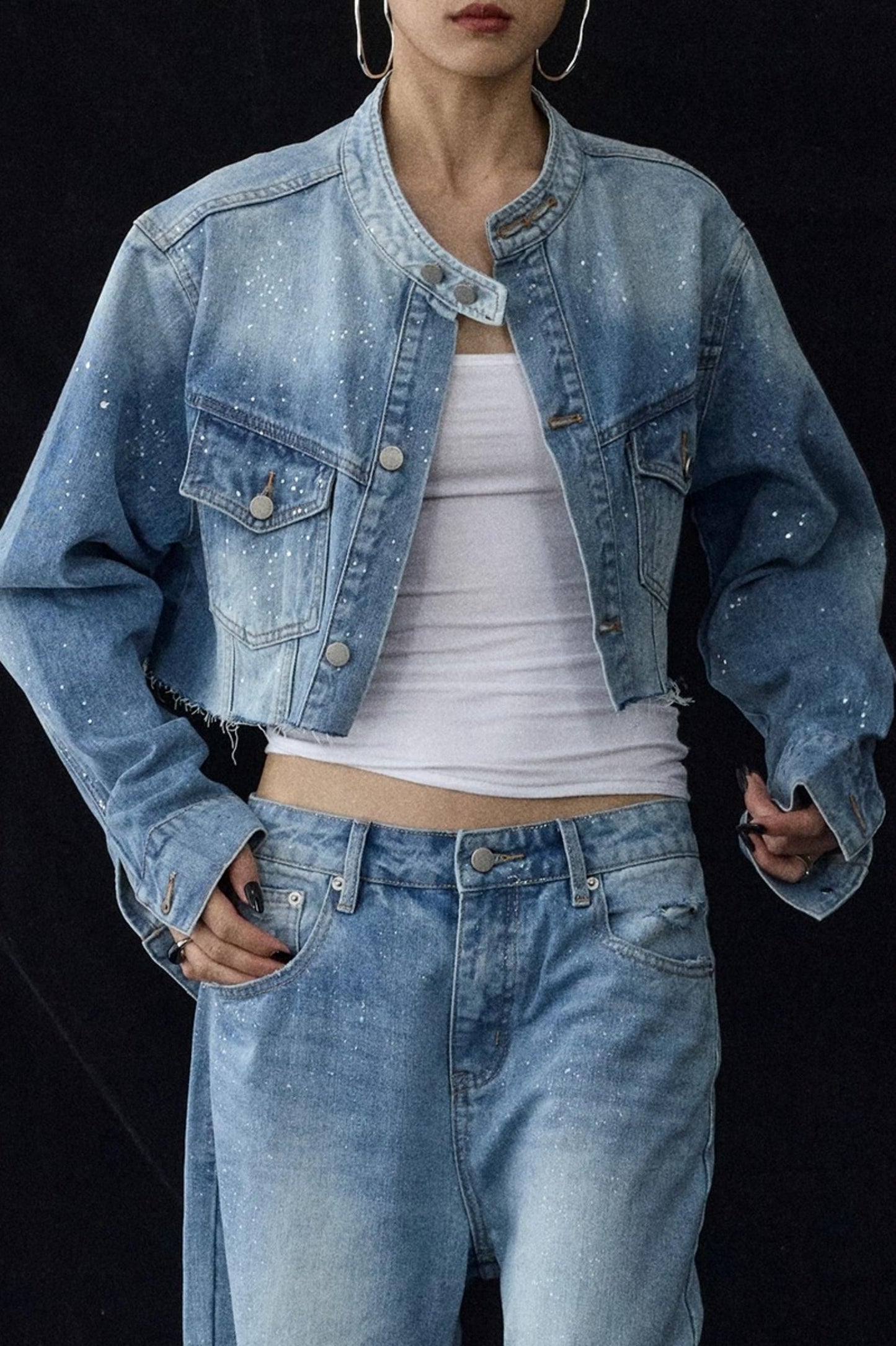 Blue Winter Denim Jacket