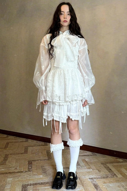 Fairy Tale Jacquard Puff Shirt