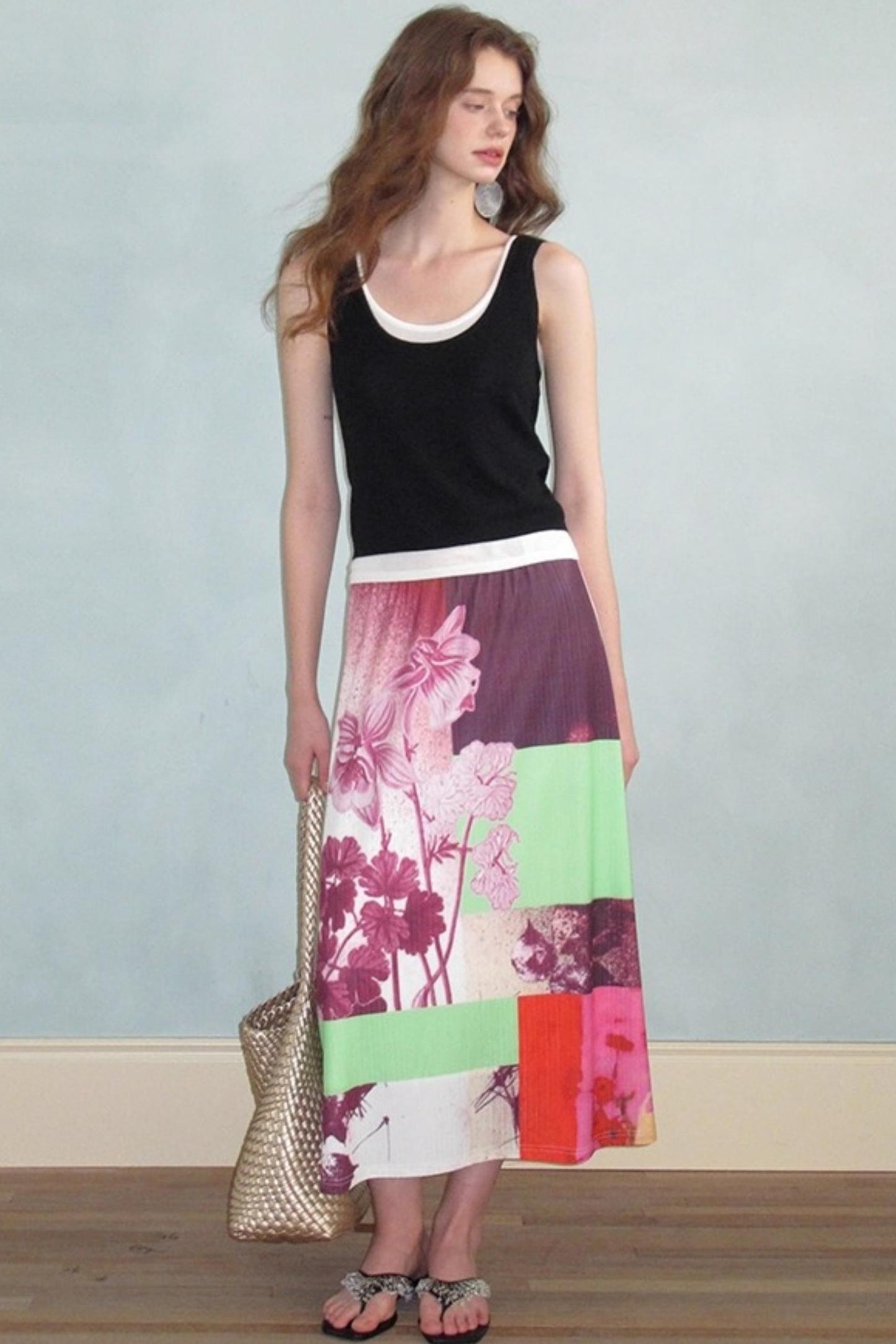 Neoclassical Vintage Knit Skirt