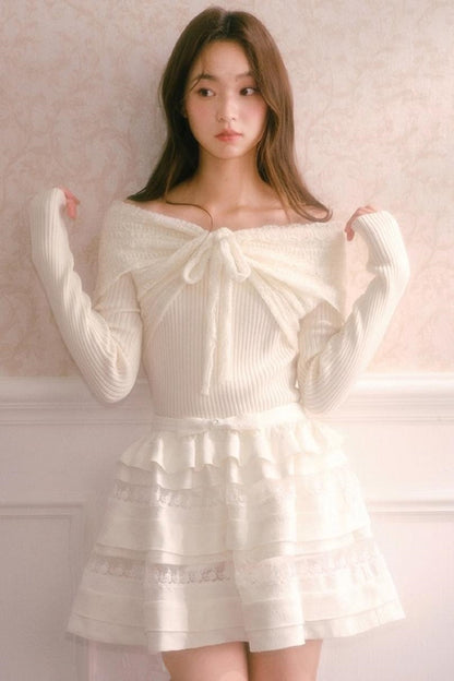 Textured Rose Puffy Skirt