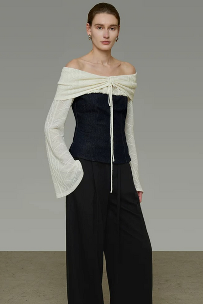 Unspoken Color-Blocked Knit Top