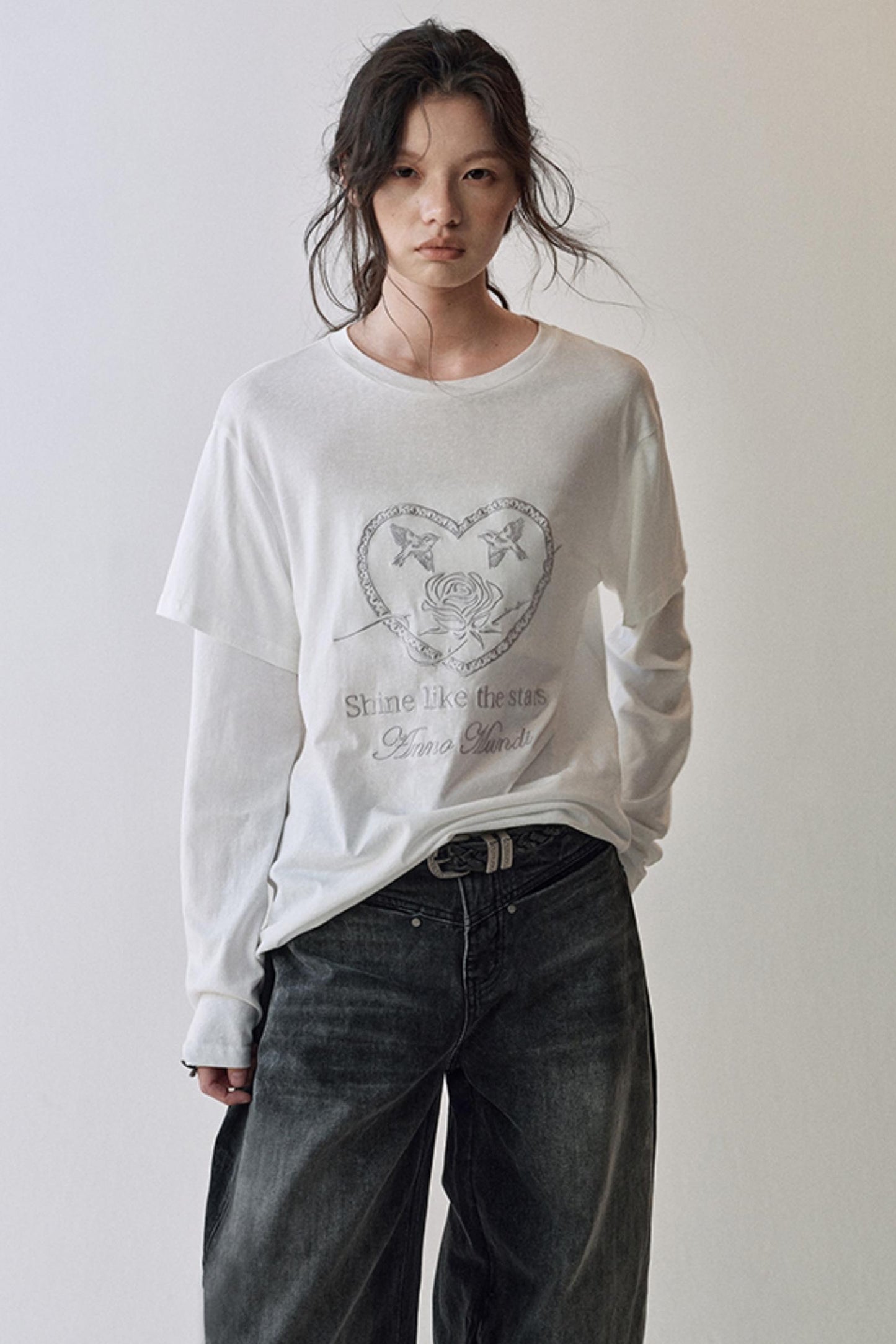 Rose Embroidery T-Shirt