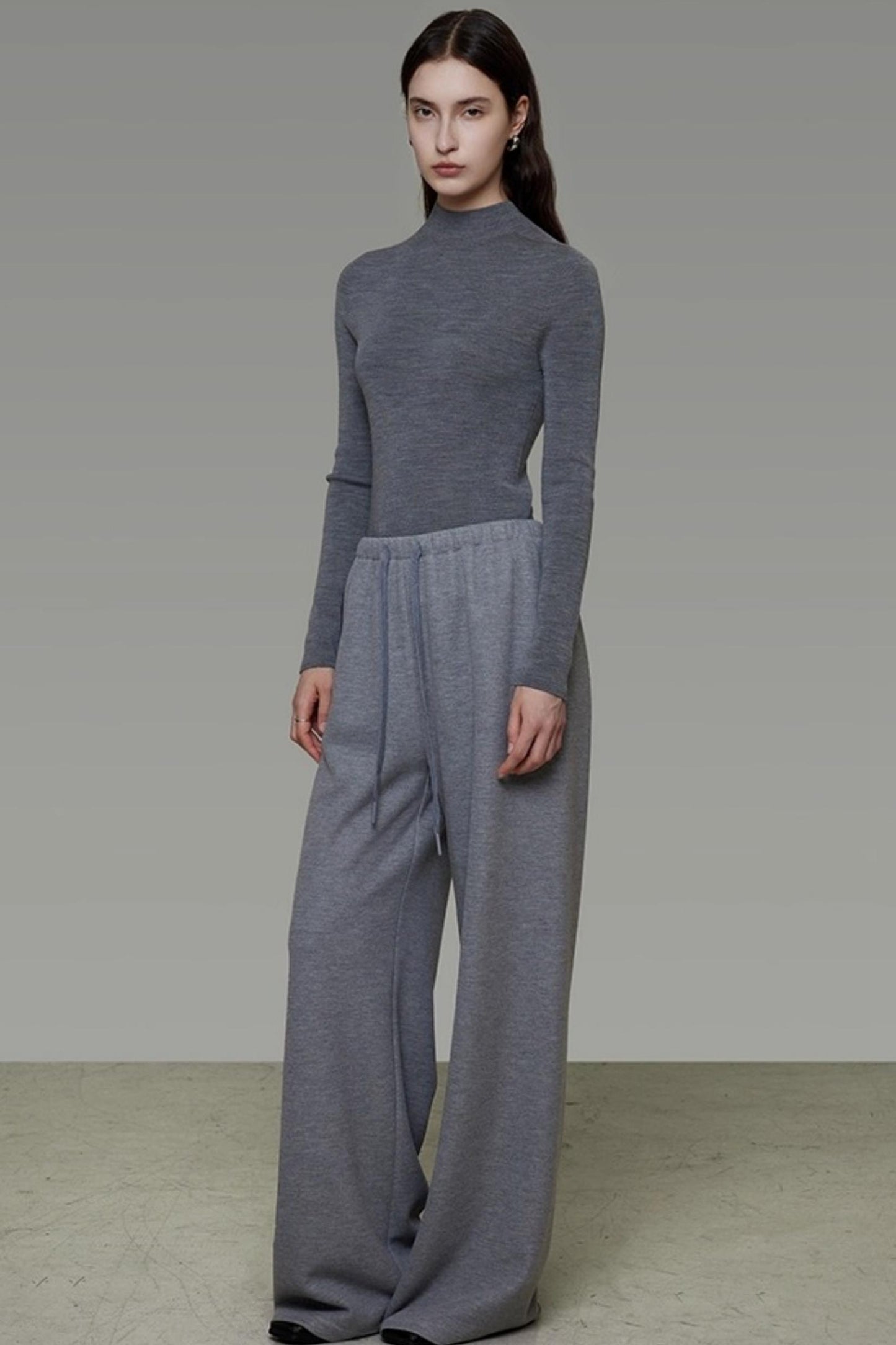 Drawstring Wide-Leg Pants