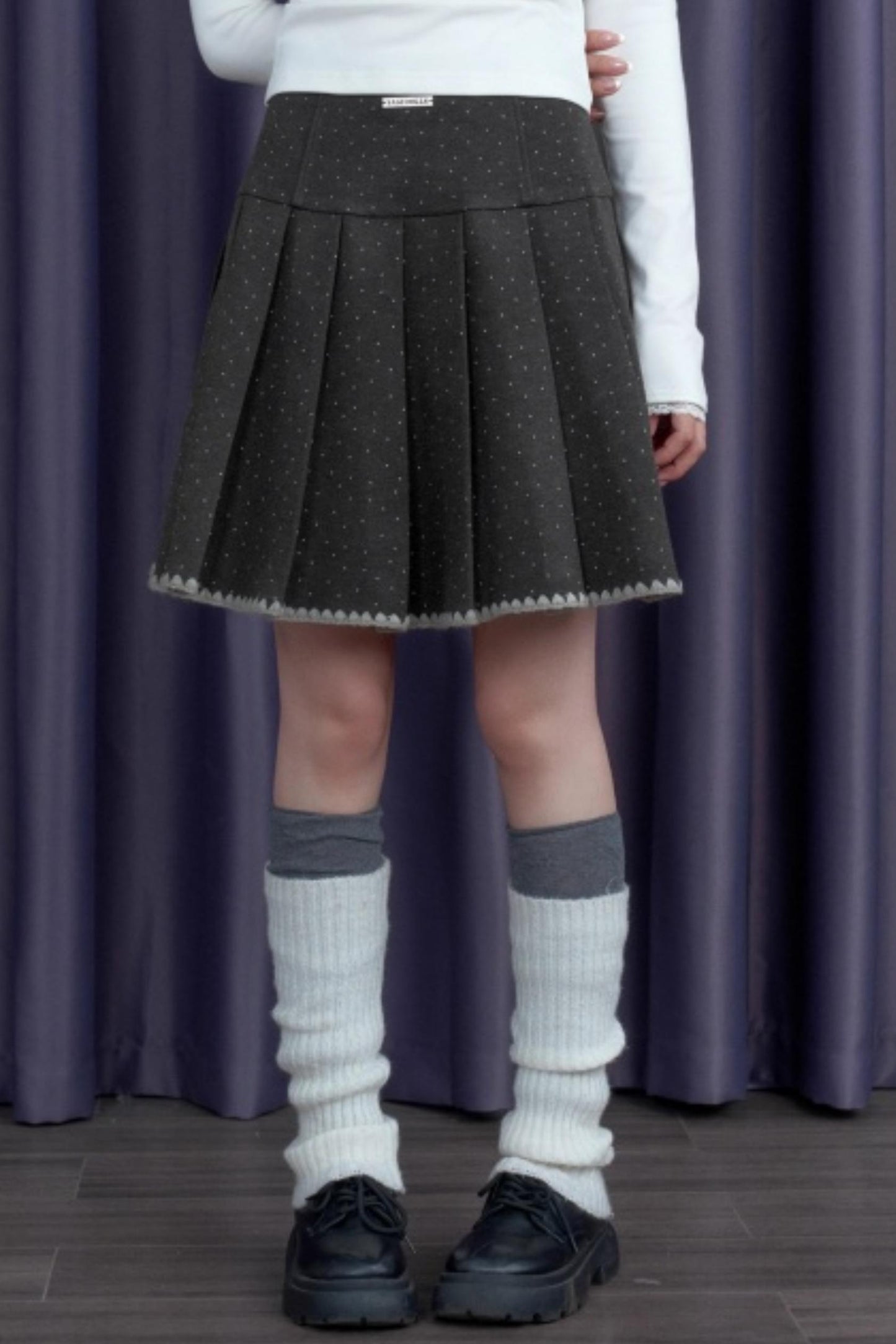 Polka Dot Tweed Coat Set-Up