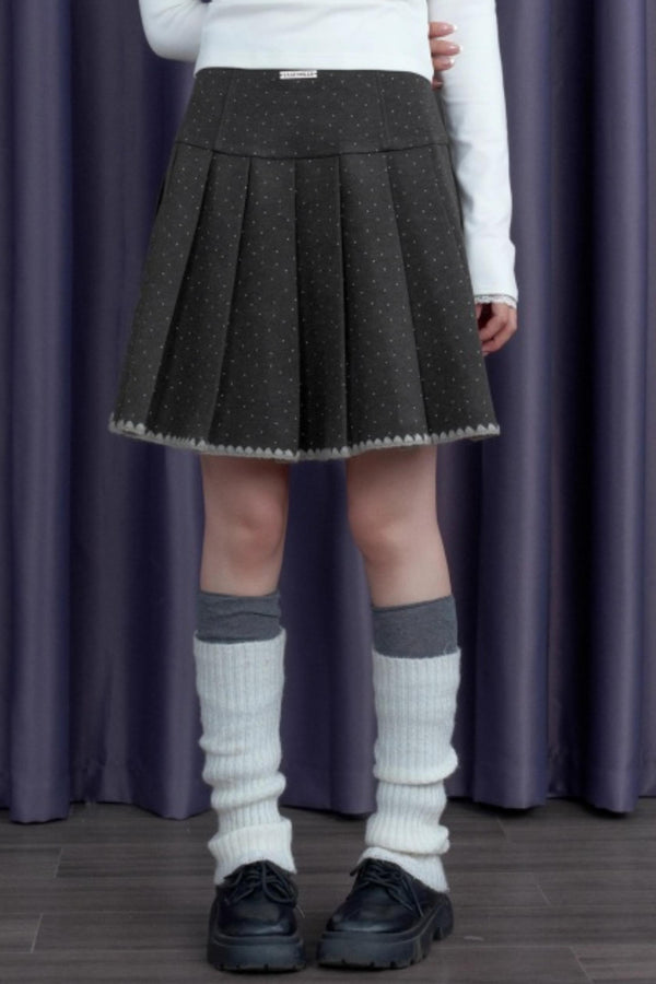 Polka Dot Tweed Coat Set-Up