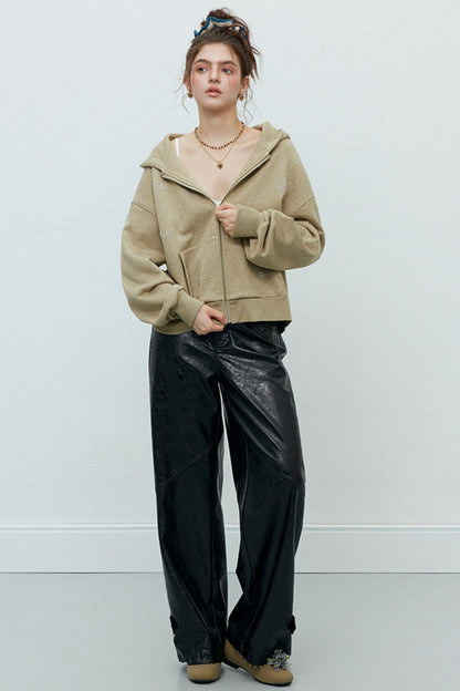 Light Green Hooded Sweatshirt