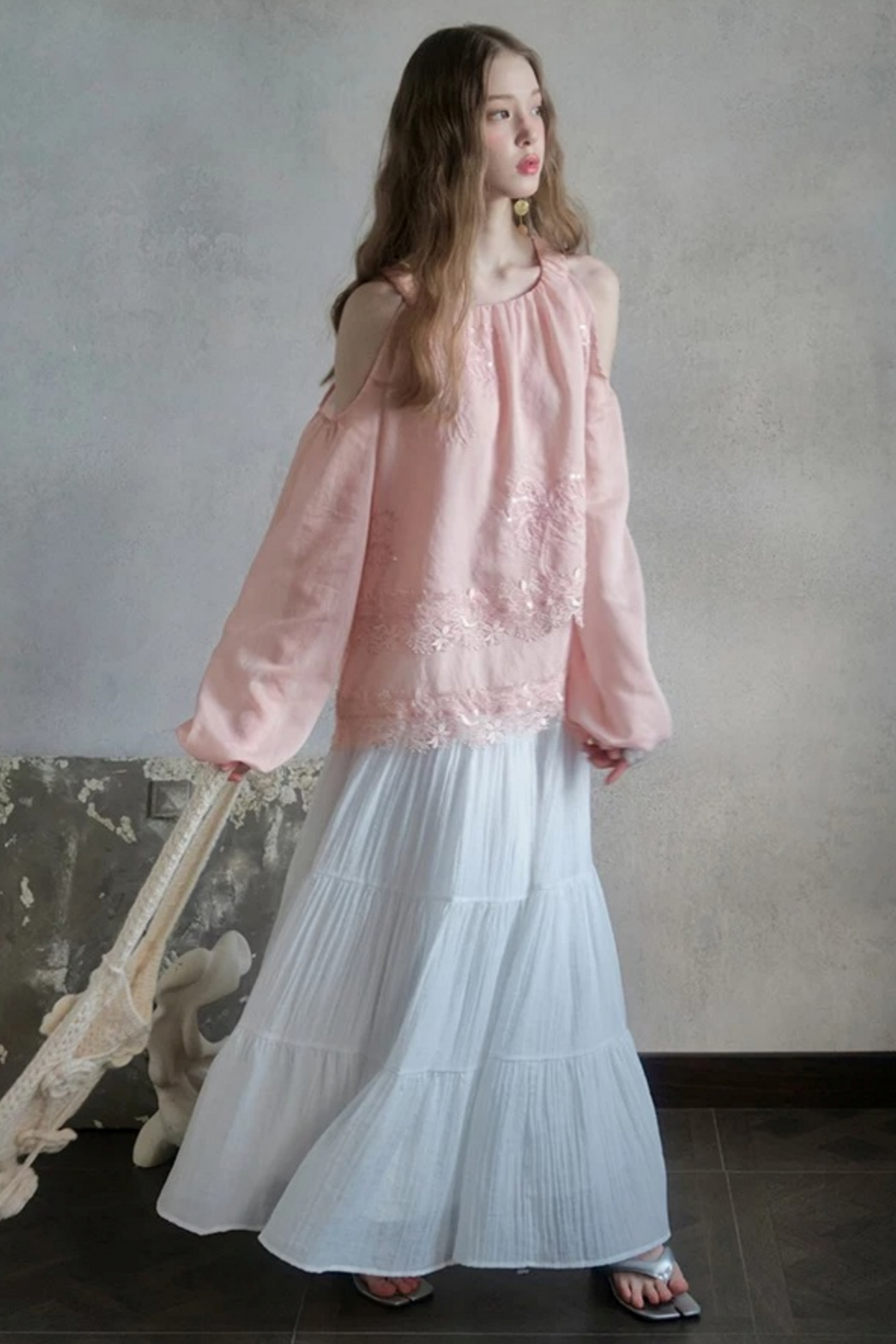 Frida Rose Lace Blouse