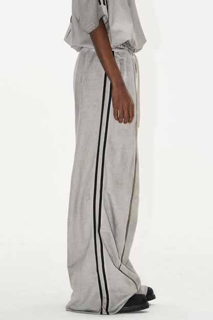 Sport Badge Cotton Pleat Pants