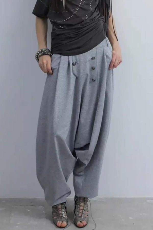 Retro Knit Harem Pants