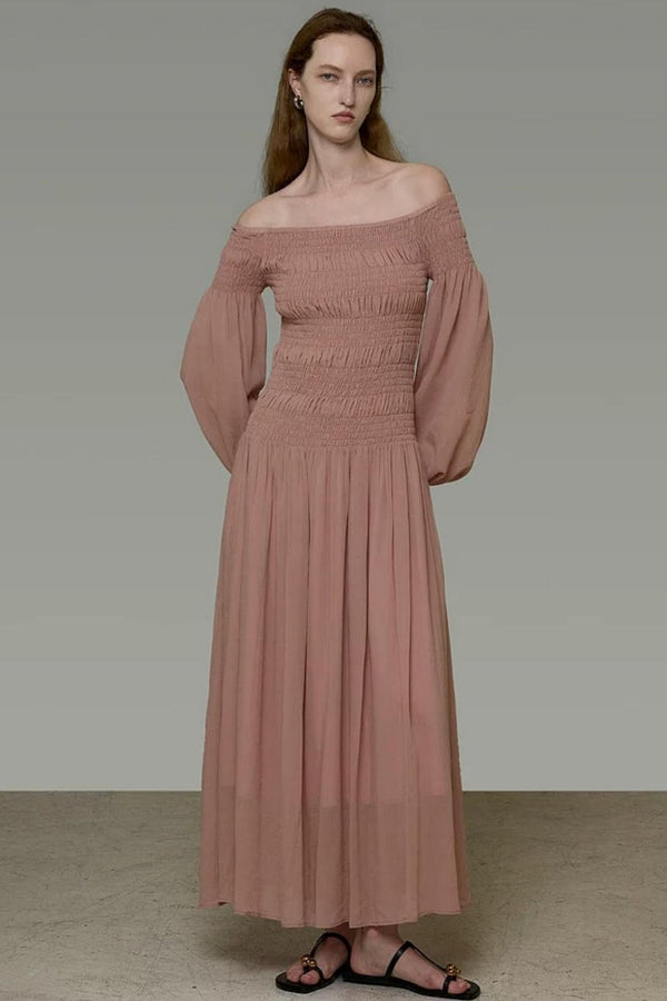 French One-Shoulder Dress