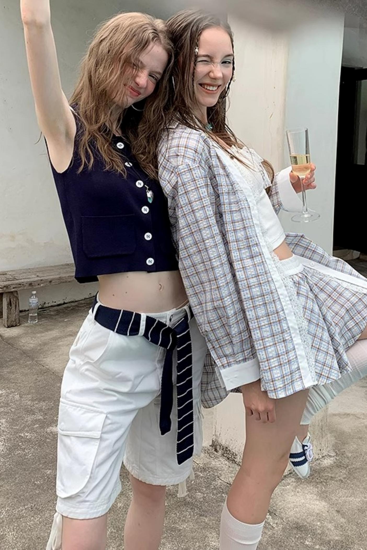 Color-Blocked Knit Tank Top