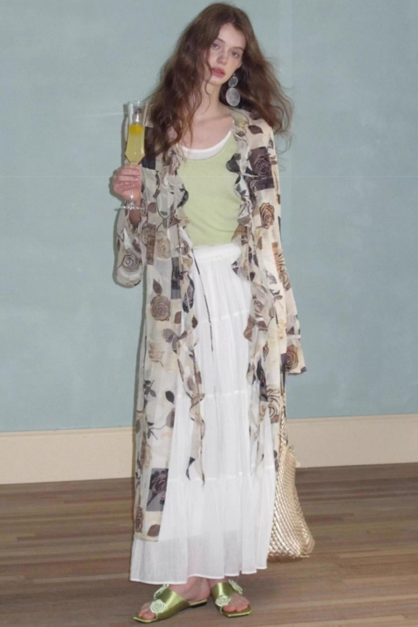 Summer Lace Long Cardigan