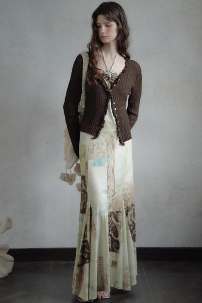 Moon Viewing Knitted Vest