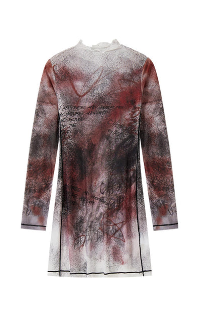 Neon Graffiti Long Sleeve Tee