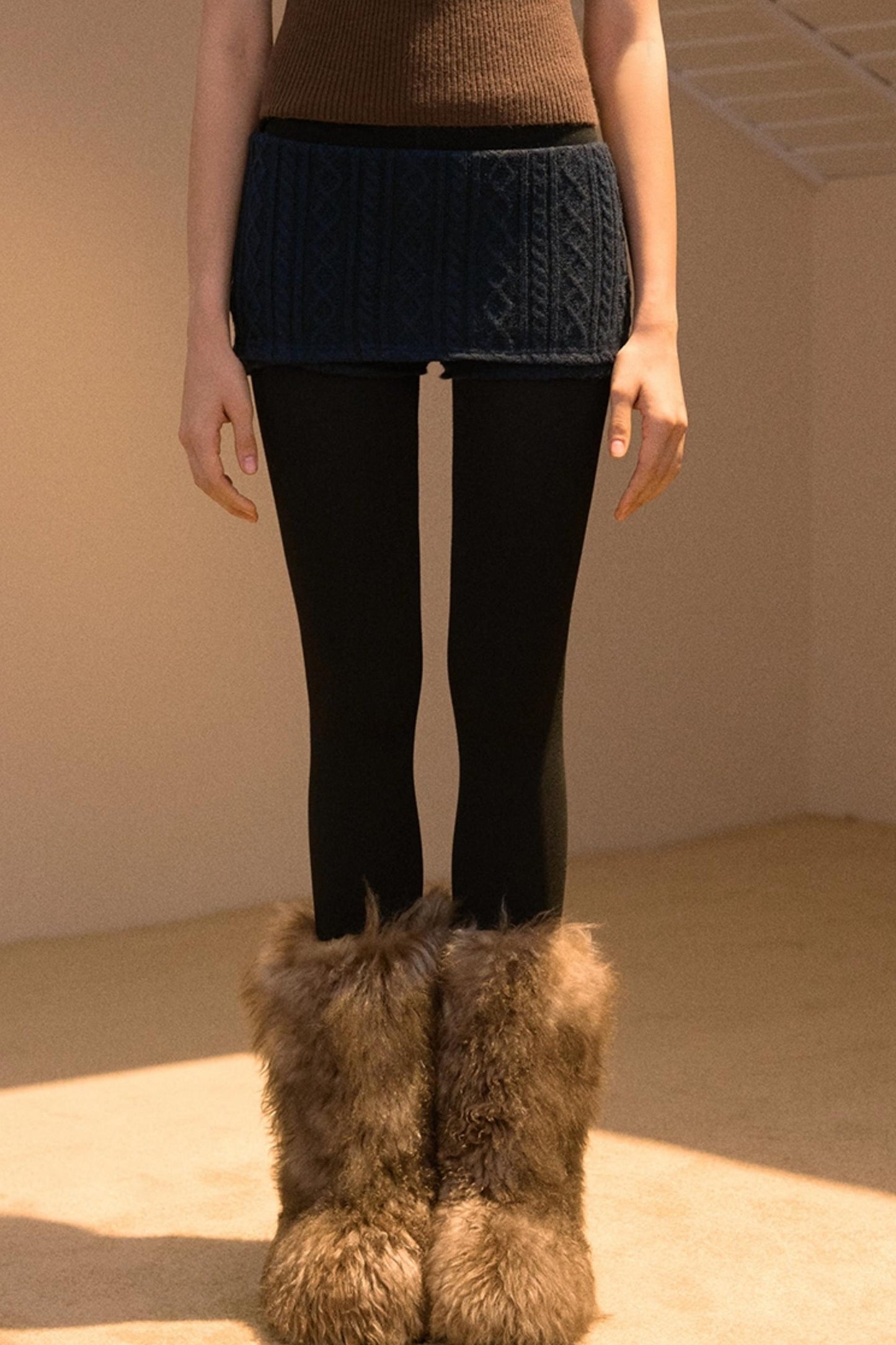 Knitted Shorts Leggings