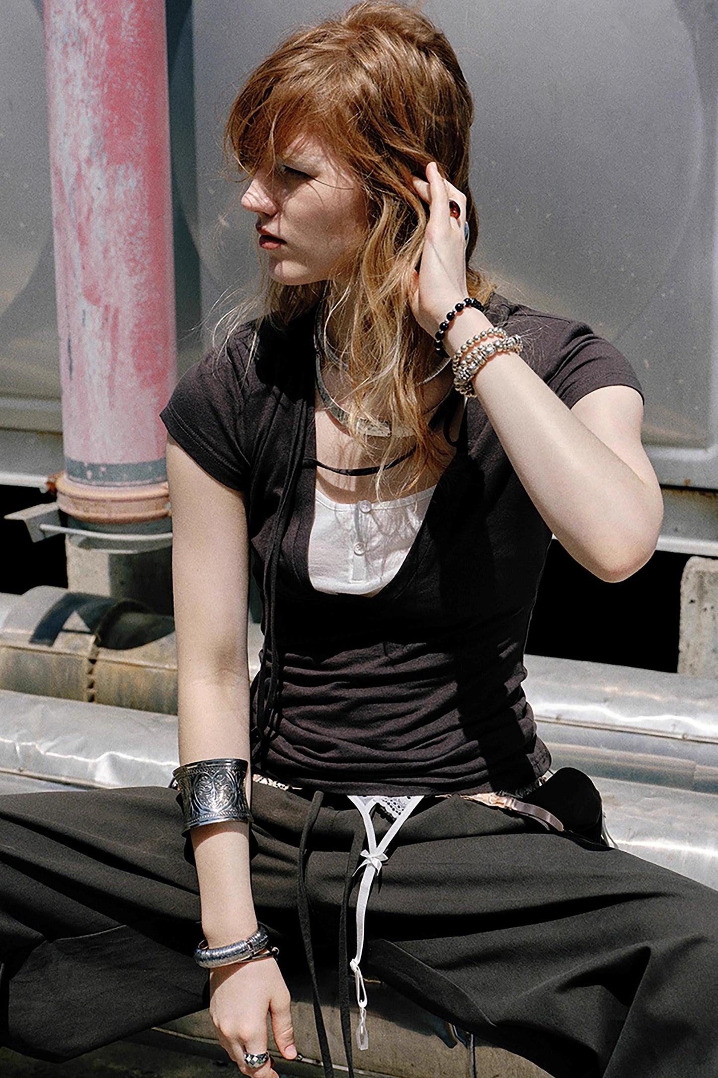 Lace Layered Bra Two-Piece Wear Top