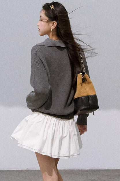 Wool V-Neck Temptation Dress