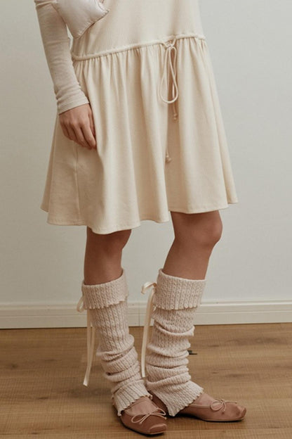 Chenille Lace-Up Sock Covers