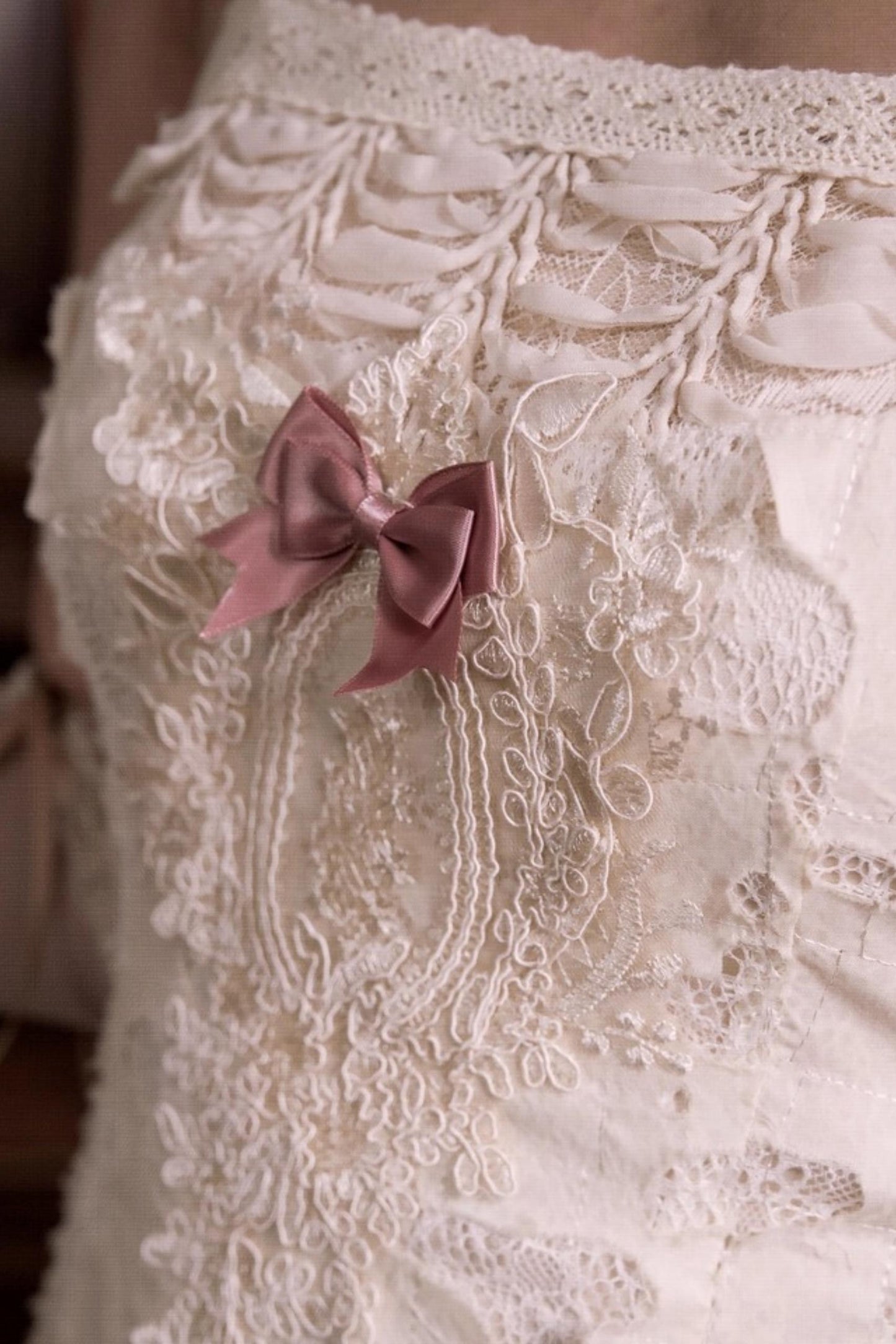 Love Heart Lace Slip Dress