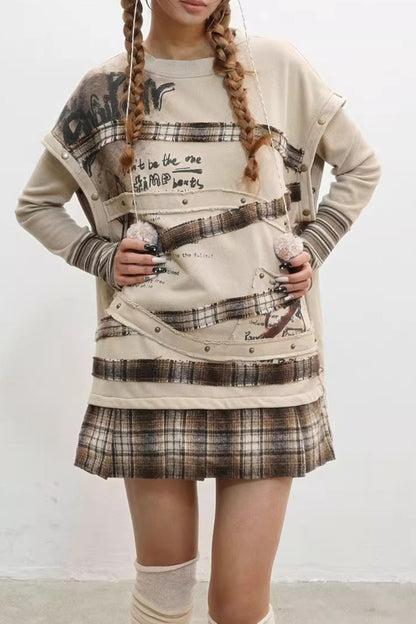 Paradise Wasteland Style Print Sweatshirt