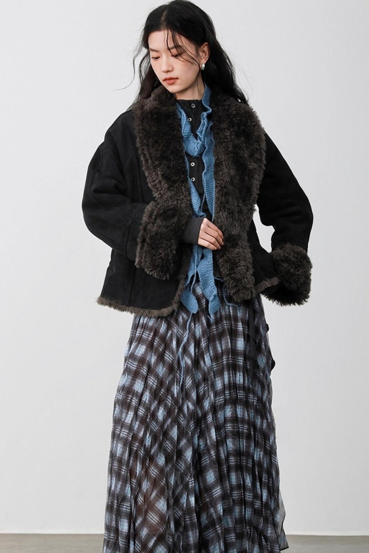 Black Velvet Suede Jacket