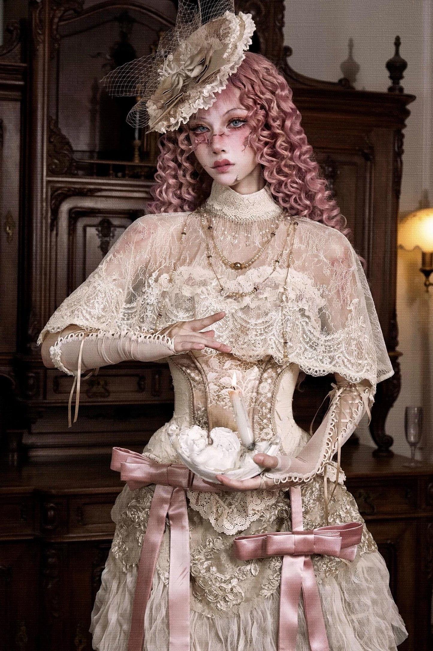 Eros Vintage Lace Cape