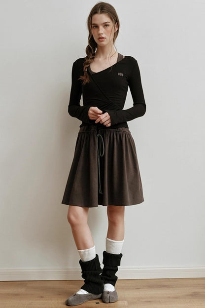 Embroidered Long-Sleeved Knitwear Top