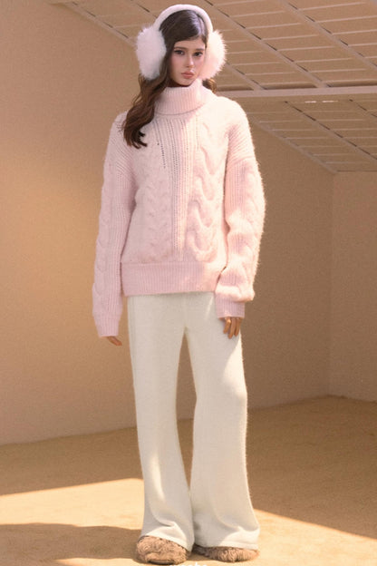 Vintage College Cable Knit Sweater