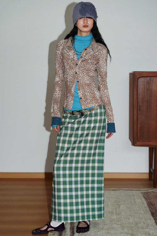 Autumn Leopard Knit Top