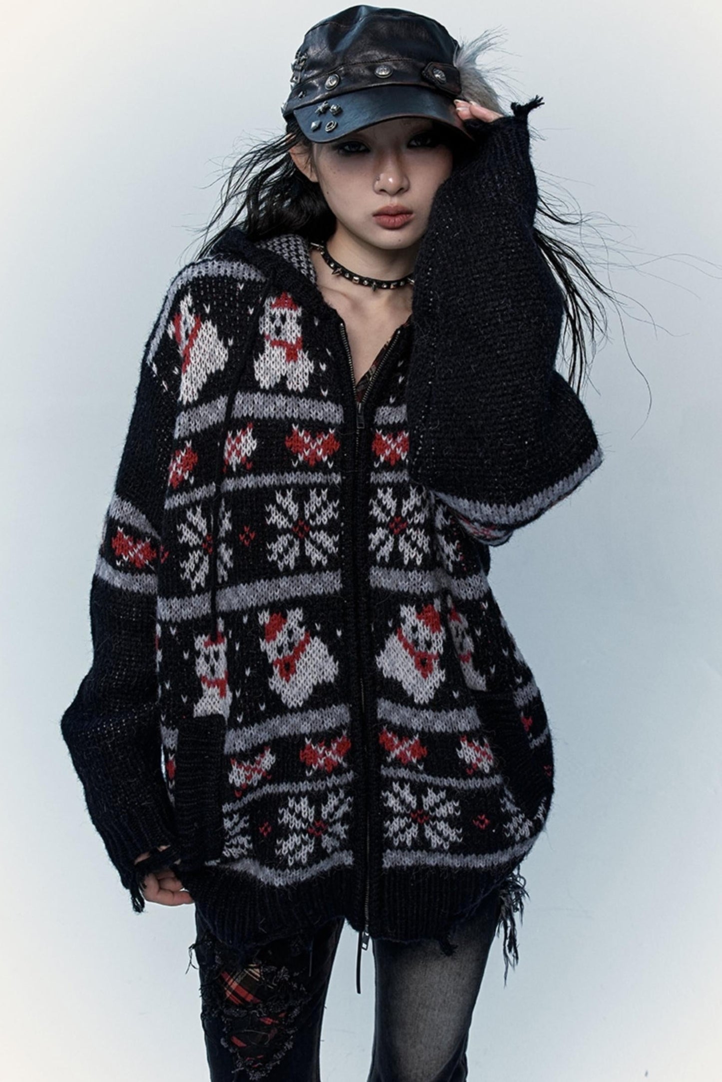 Retro Wool Fair Isle Sweater