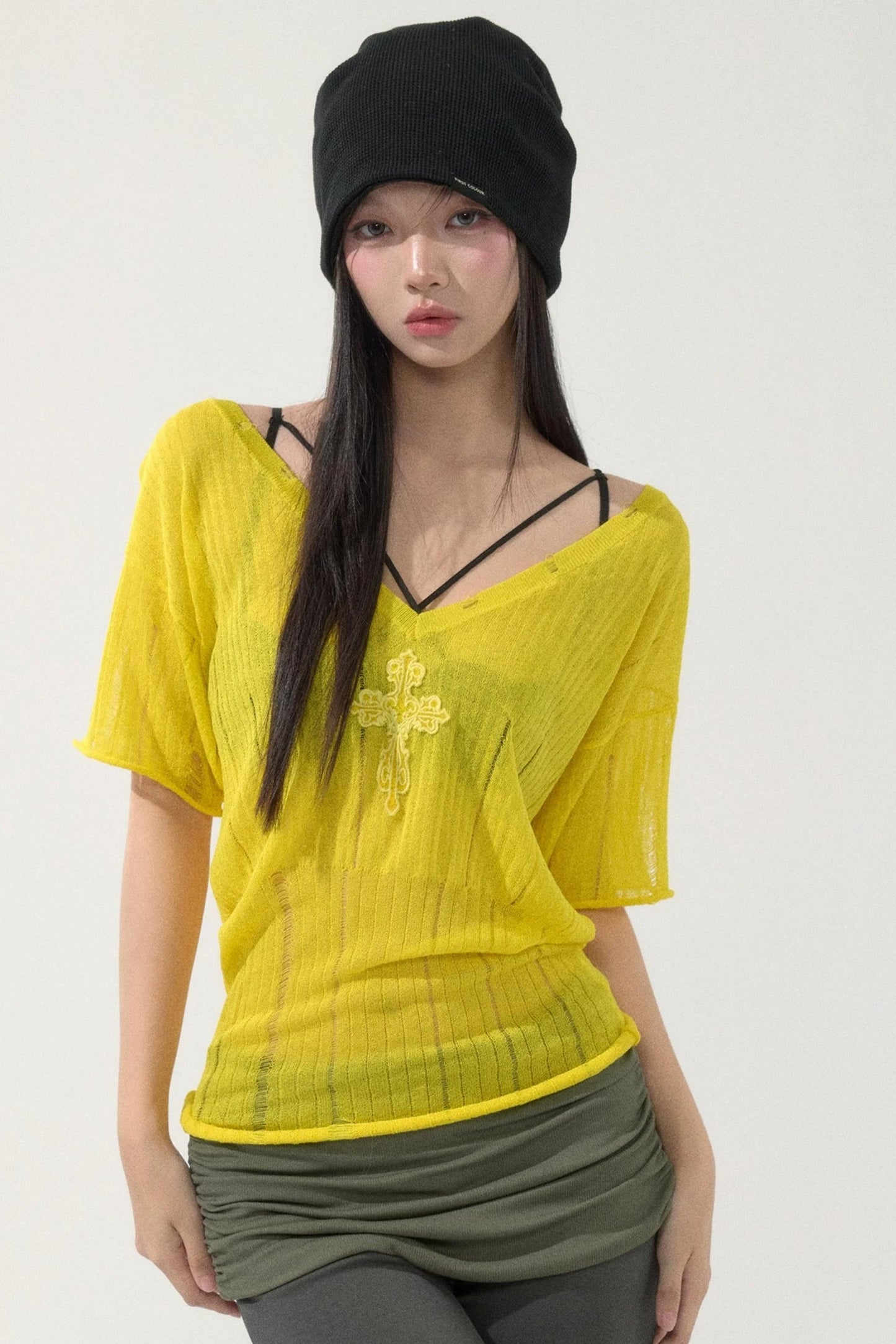 Batwing Sleeve Knit Top