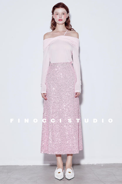 Blooming Pink Sparkle Skirt