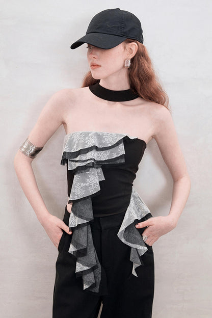 Classic Lace Halter Top