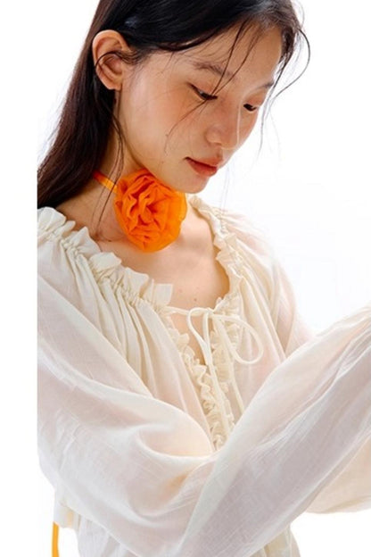 Square Streamer Printed Top