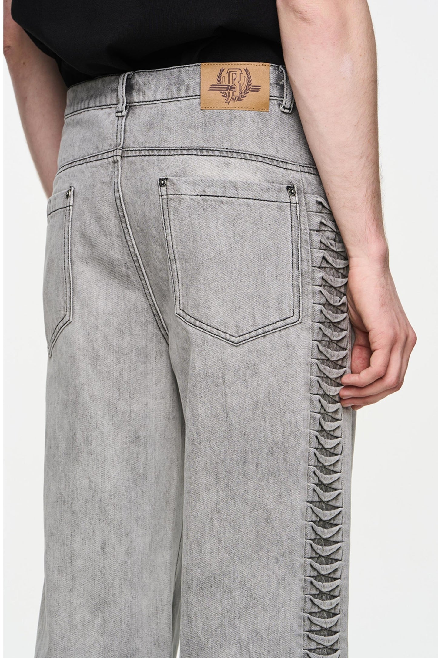 Relaxed Straight Denim Trousers
