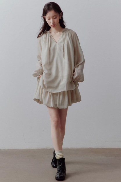 Apricot Gray Sunscreen Cover-Up