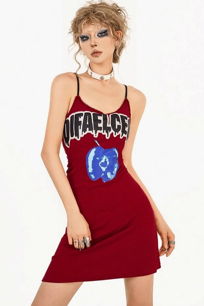 Bold Letter Halter Dress