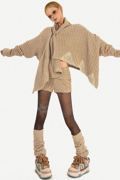 Knit Autumn Cardigan Set-Up