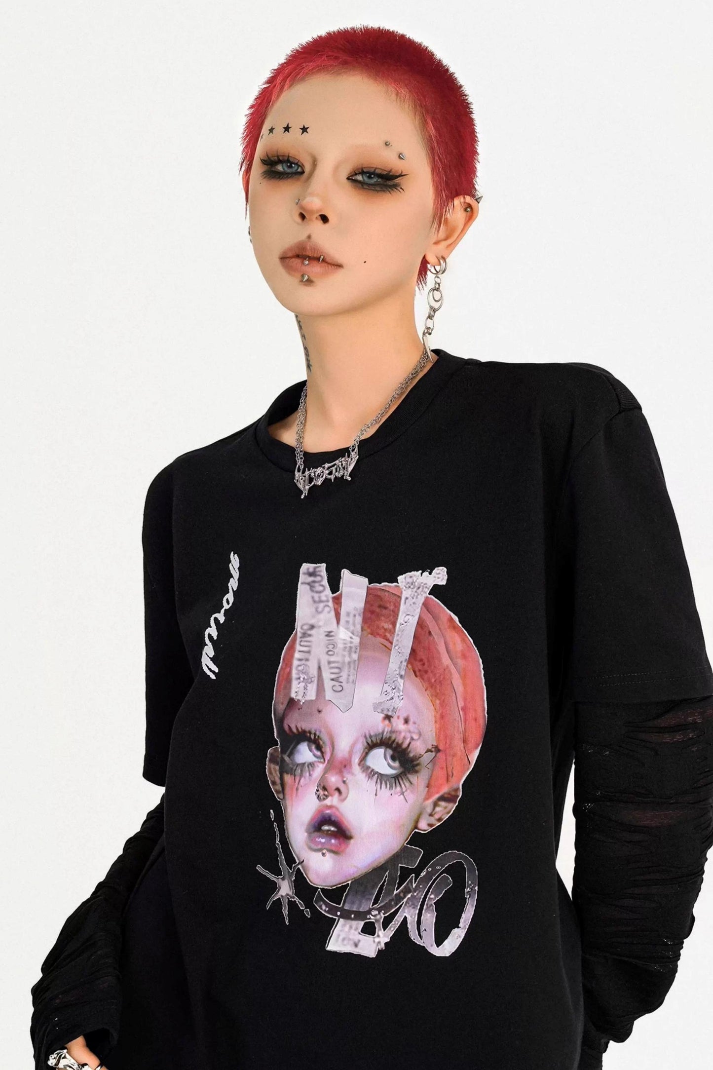 American Hot Girl Cartoon Portrait Sweatshirt