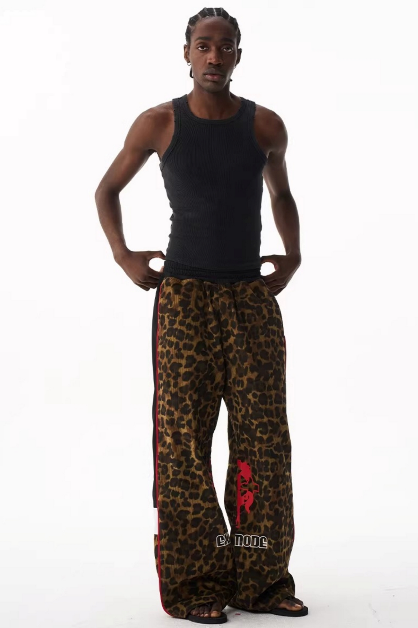 Retro Leopard Sports Pants