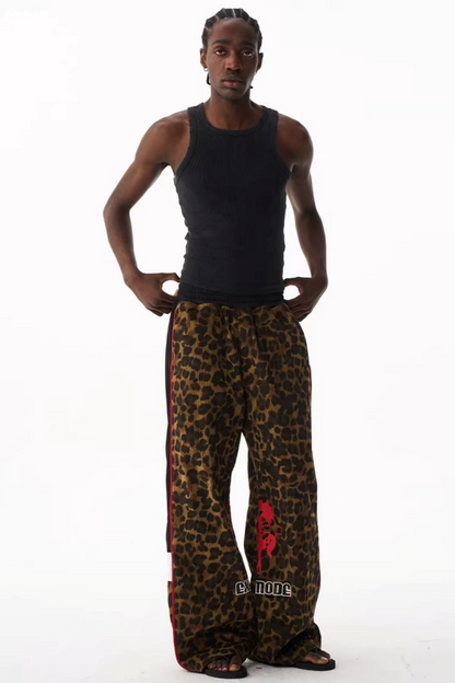 Retro Leopard Sports Pants