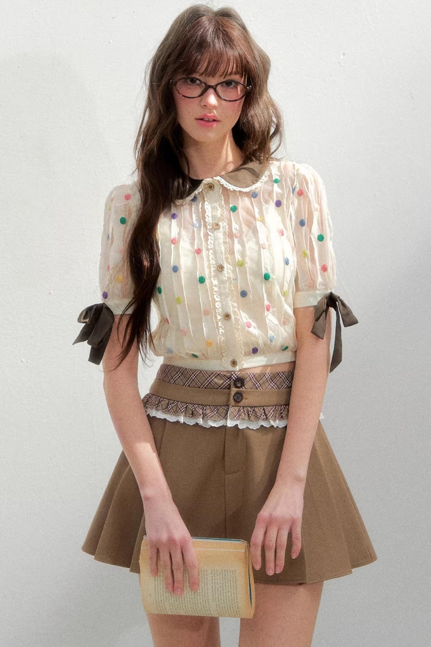 Retro Polka Dot Blouse