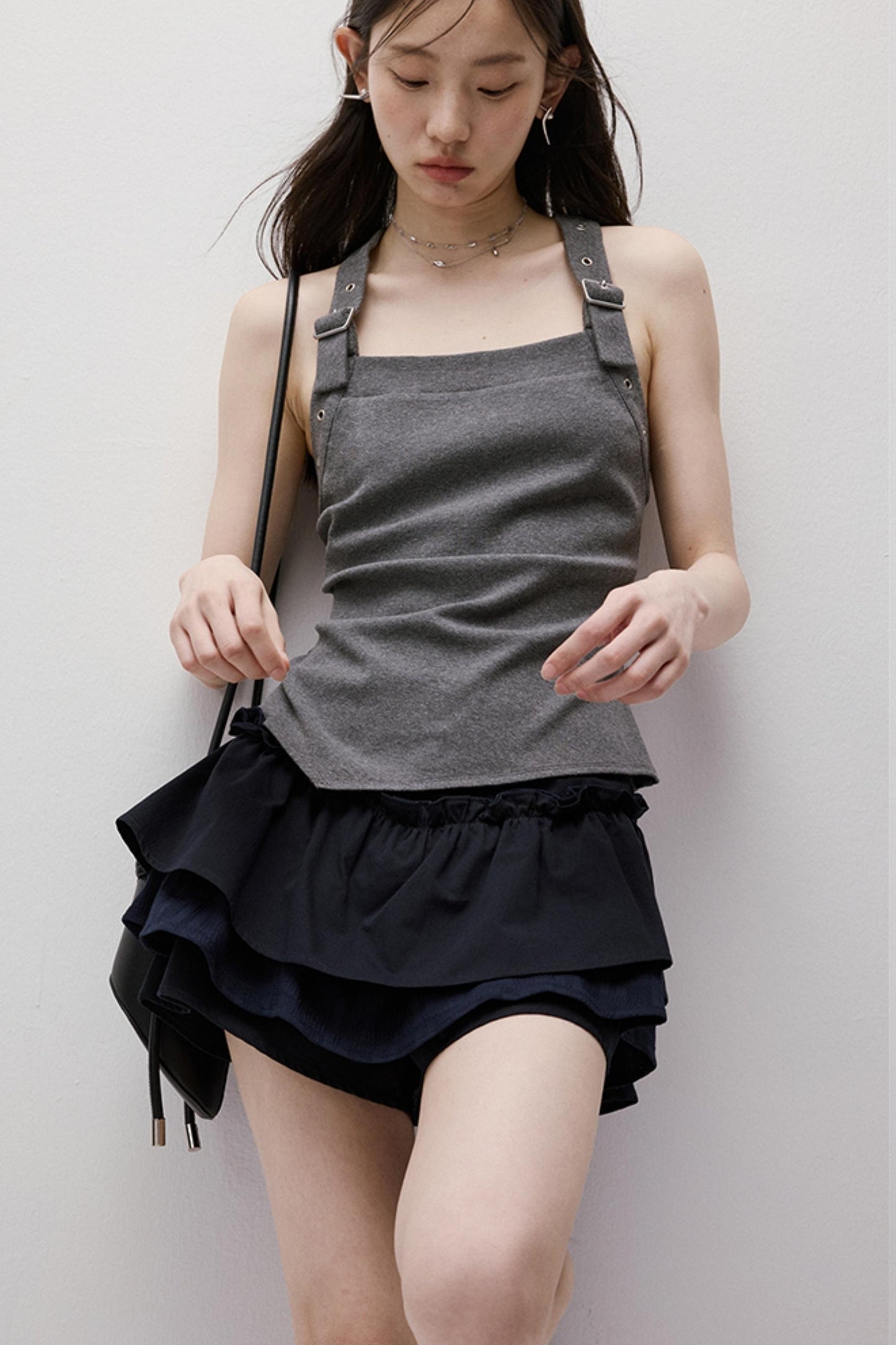 Dreamscape Blue Puffy Hakama Skirt