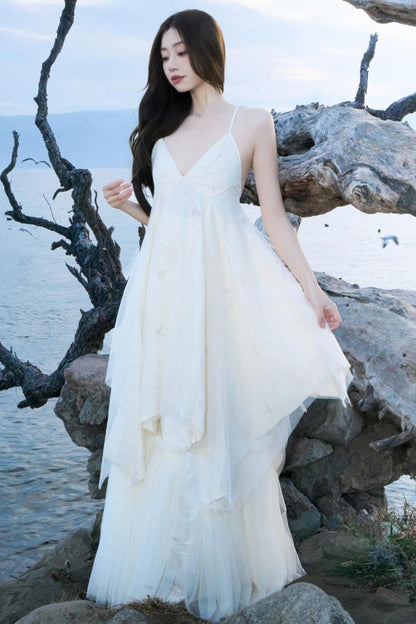 Spring-Summer Mesh Halter Dress