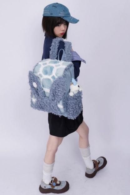 Furry Rabbit Ear Backpack