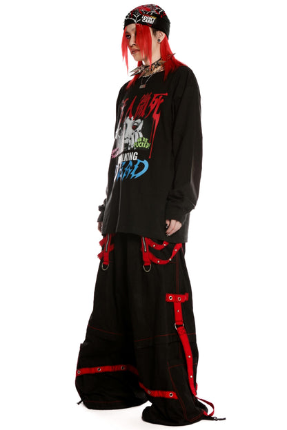 Fallen Angel Print Retro Top