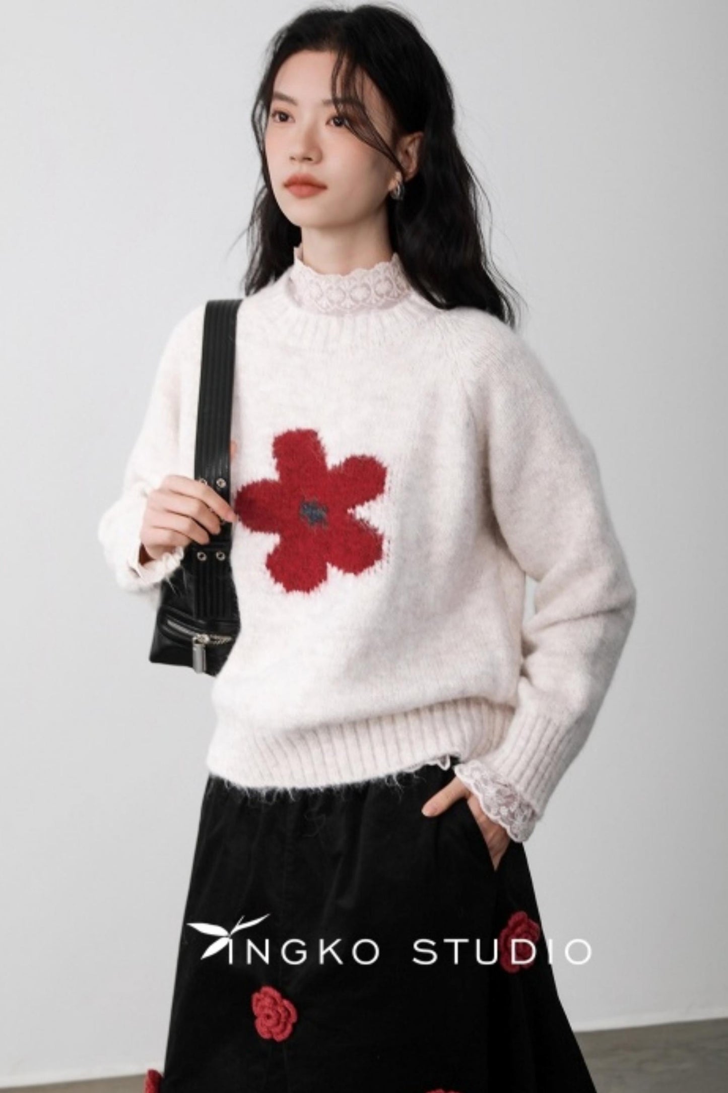 Ingko Cloud Floral Sweater