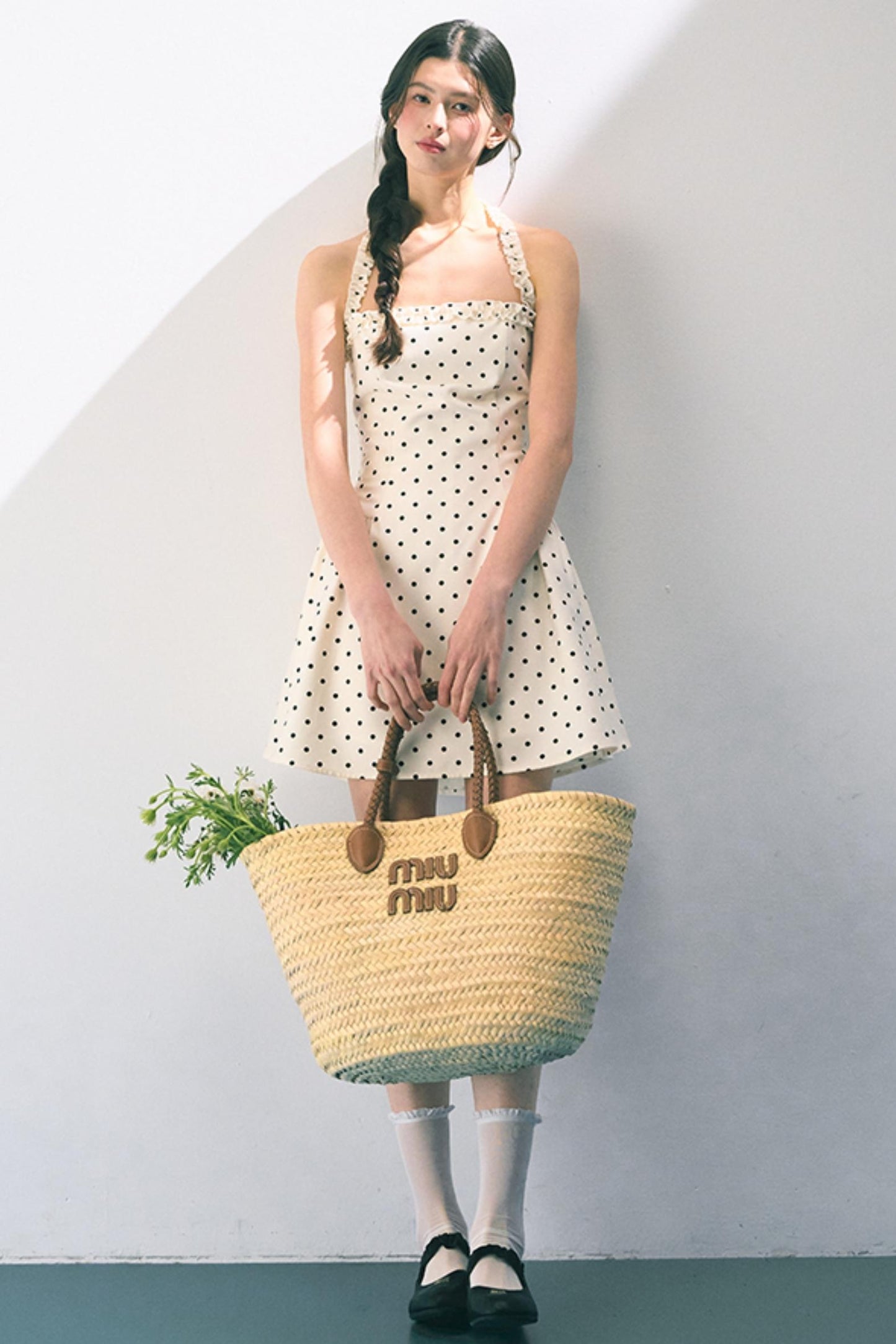 Summer Polka Dot Sheath Dress