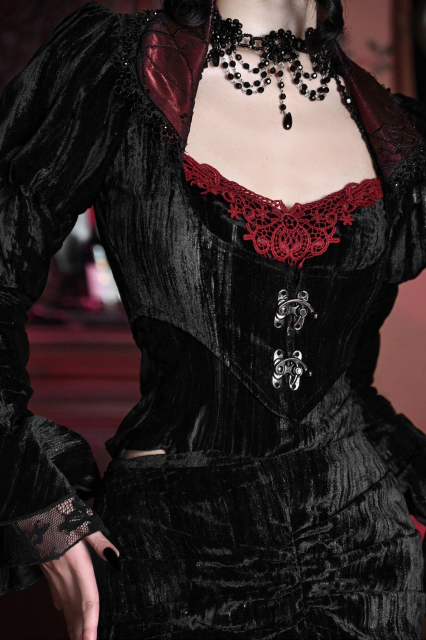 Gothic Court Velvet Cardigan